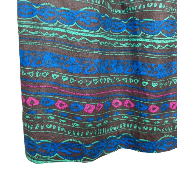 I heart Ronson Sundress NEW Green Gray Aztec Print Mini - Picture 5 of 10